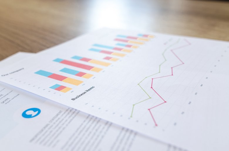 Feuille avec différentes statistiques