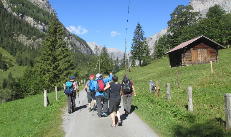Freizeit Menschen am Wandern